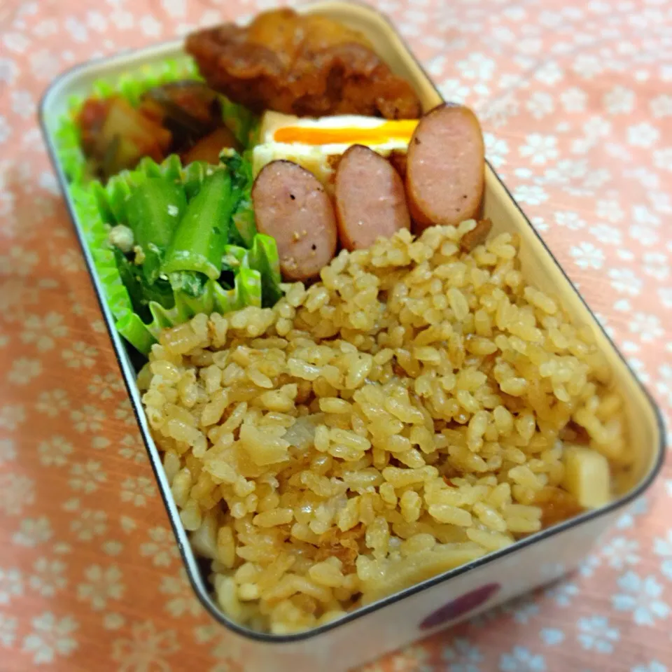 大根とツナの炊き込みご飯でお弁当 11/21|佐倉さん