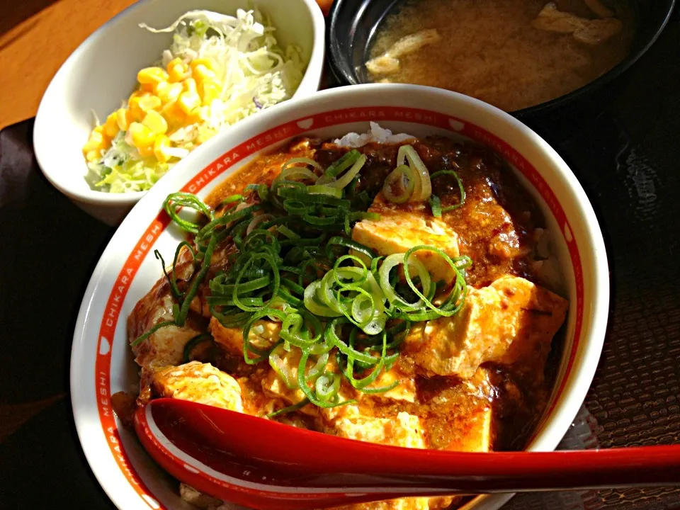 Snapdishの料理写真:麻婆豆腐丼＠東京チカラめし|ハルさん