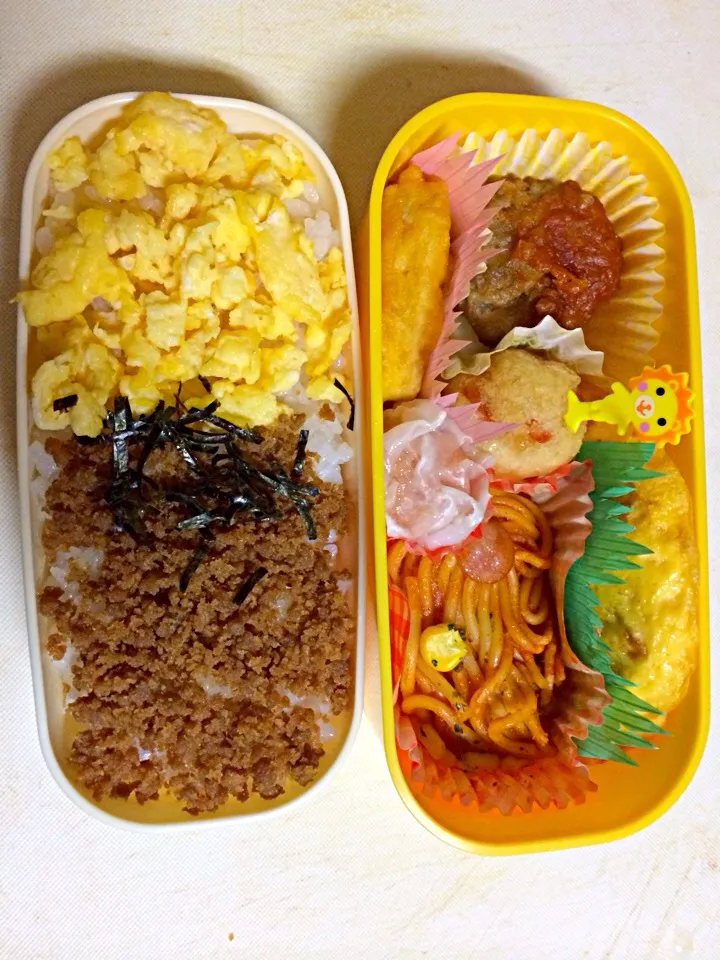 三色弁当♡|さっちんさん