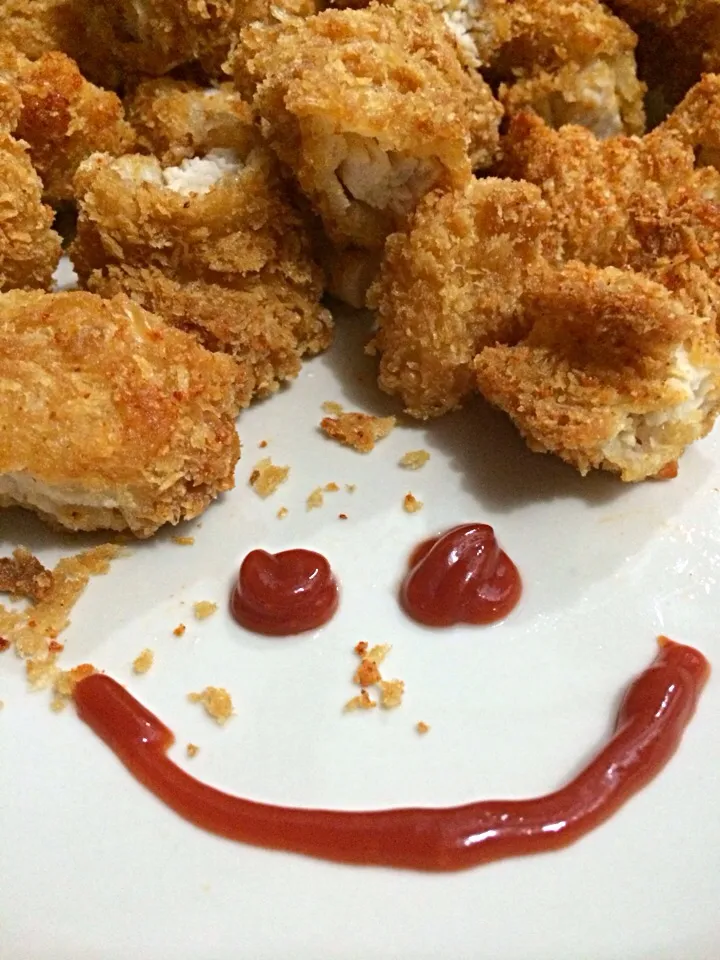 Snapdishの料理写真:Fried Chick Smile|MAiMYさん