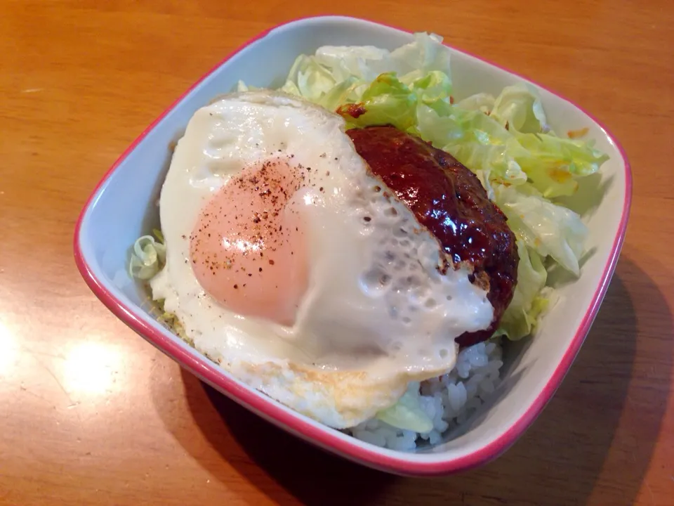 ロコモコ丼|なるなるさん