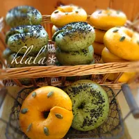 Snapdishの料理写真:Bagel Shop Klala((⌯˃̶᷄₎₃₍˂̶᷄ ॣ)ﾌﾟｯ♪