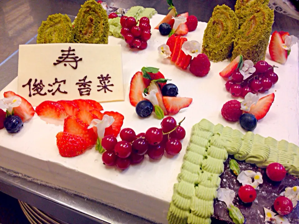 和をイメージしたウエディングケーキ|栗岡卓佐さん