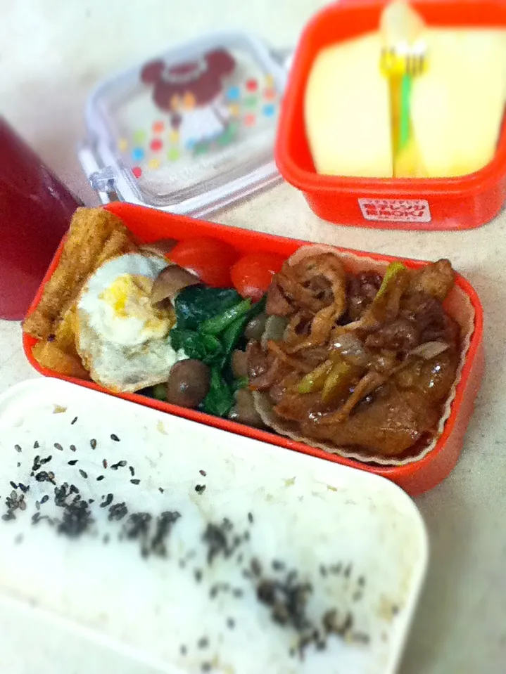 Today's lunch box. 焼肉弁当〜^ ^|hoppycowさん