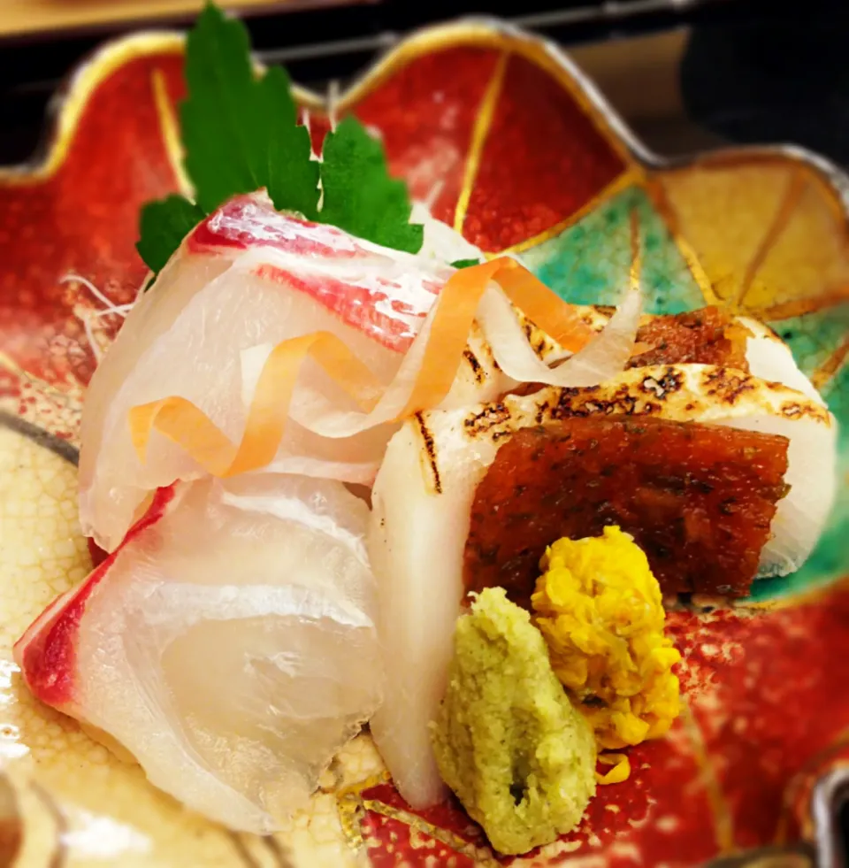 Snapdishの料理写真:Sashimi, Kikunoi@Gion, Kyoto|coxiella24さん