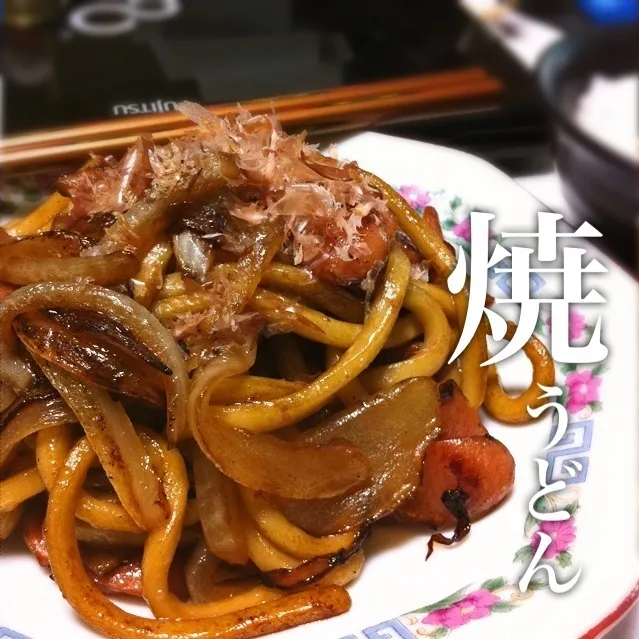 131122-焼うどん/ご飯 ¥130 #夕食 #自炊|dune725さん