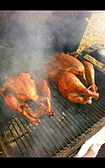 Snapdishの料理写真:marinated grilled whole turkey just in time for Thanksgiving|Kevin Fatbelly Coleさん