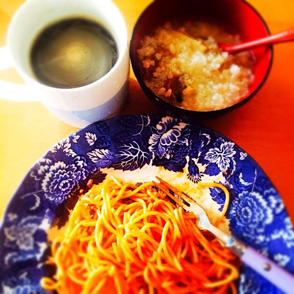 spagetti###black coffee w/ goto❤️|Mal DHitaさん