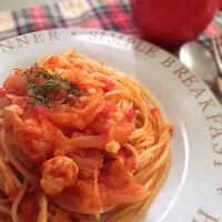 海老のトマトソースパスタ|Shioriさん