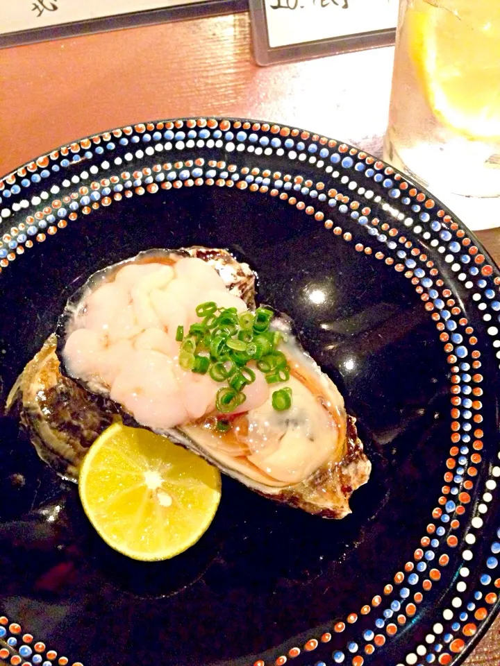 話食の森 生牡蠣の生白子のせ🎵|酩酊親父さん