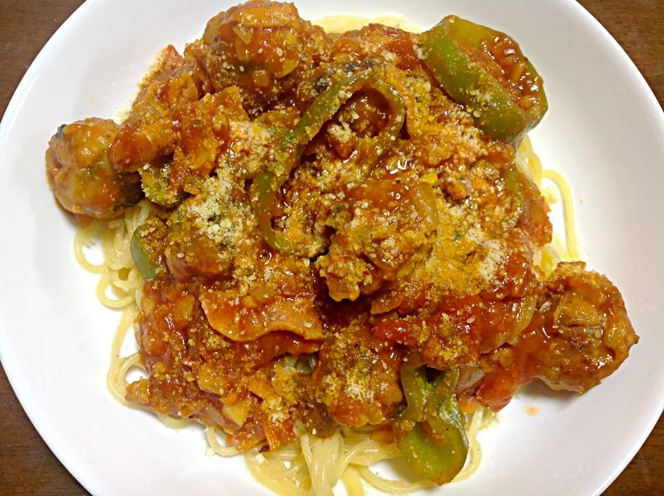 Meatballs spaghetti(*^_^*)|Miki Jorierose Obispoさん