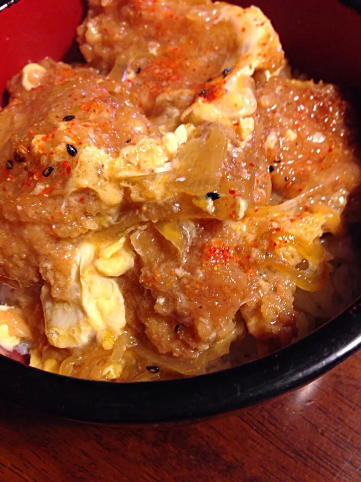 カツ丼╰(✿´⌣`✿)╯♡|さくたえさん