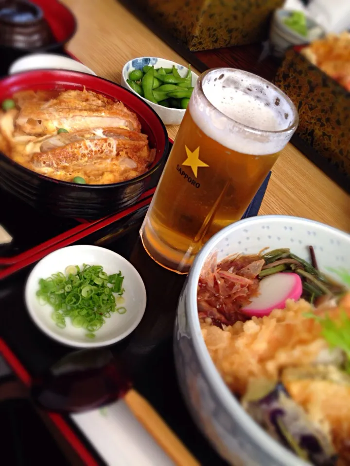 ハーフ走ったあとはガッツリ食べます！天おろし蕎麦＆かつ丼、そしてビールでｻｰｾﾝ‼|ASuzukiさん