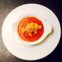 Crème Brûlée and Praline of Goose Liver with Pineapple Chutney|Mario Tonee Sireraさん