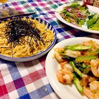 ガーリックシュリンプとうにパスタ|namiさん