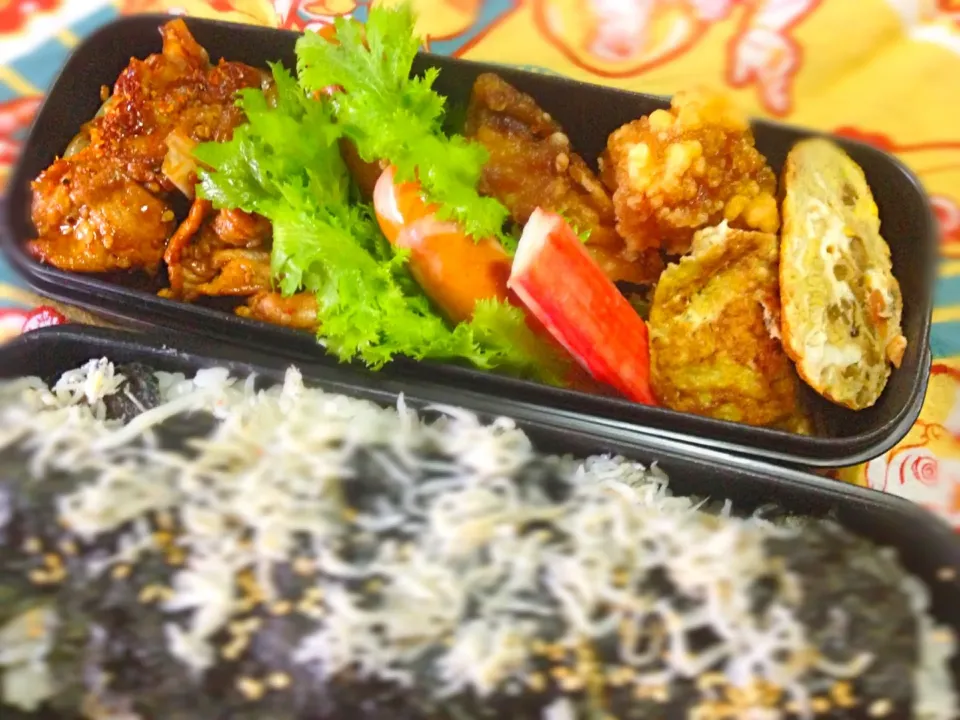 食べ盛り息子☆お肉いっぱい弁当|けいちゃん（ももザィル）さん