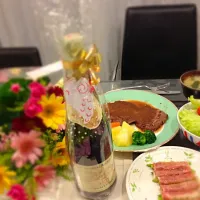 結婚記念お祝いディナー❤|カエル38さん