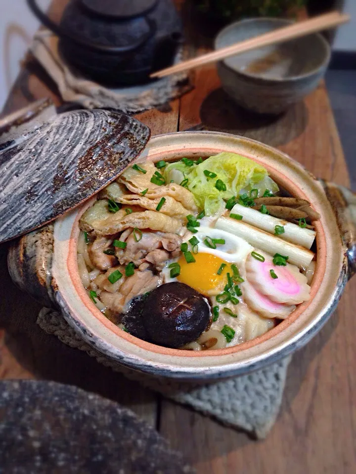 Snapdishの料理写真:鍋焼きうどん|rick chanさん