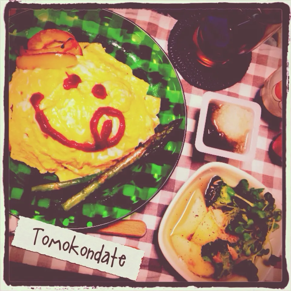 今日のトモコンダテはスマイルオムライス🍳🍴💨✨|🇯🇵ともこちゃん。さん