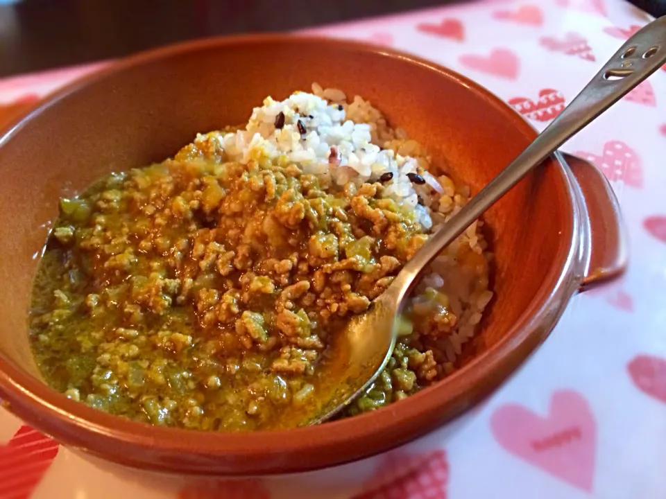 雑穀ご飯でキーマカレー☆|にゃるさん