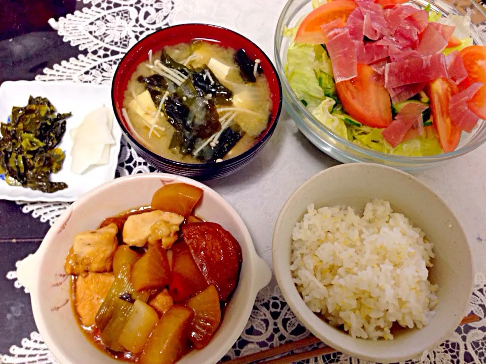 鶏大根の晩ご飯|やすさん