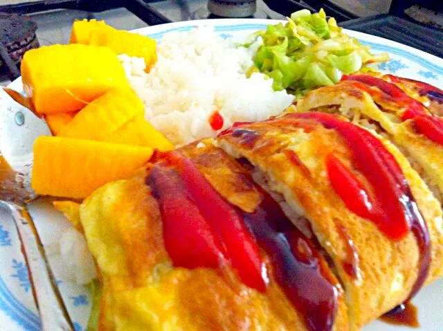 Egg omelette with mango|Cheryl Zengさん