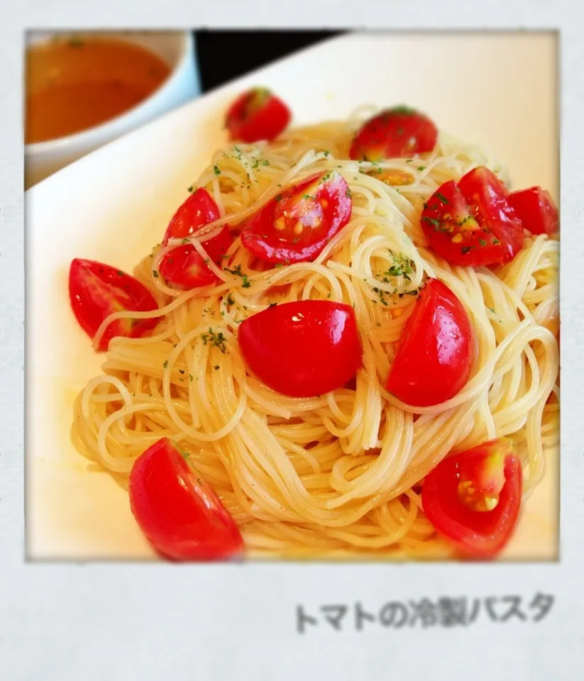 Snapdishの料理写真:トマトの冷製パスタ|kimikoさん