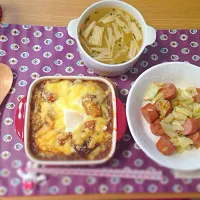 Snapdishの料理写真:休日のランチはカレードリア♡|rieさん