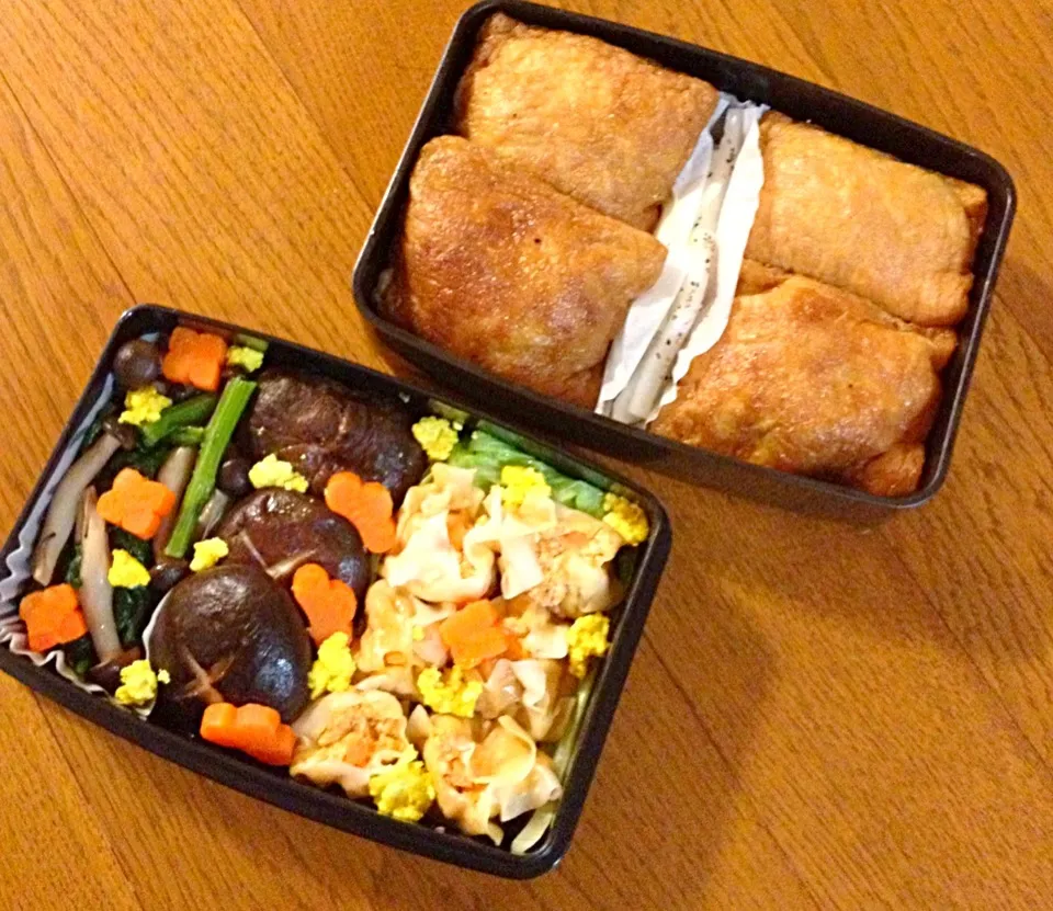 紅葉のお弁当【マクロビ】|まろぬこさん