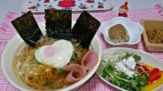 にゅうめん  with  ハート  (｡･･｡)♪|ハートがポッポさん