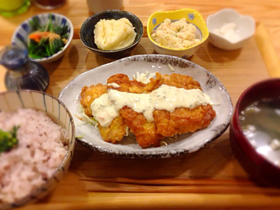 近くの定食屋さんのとり南蛮:)|Mitsukoさん