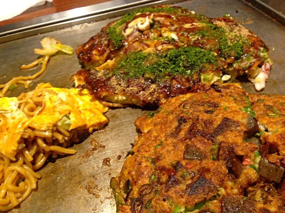 Negiyaki and Okonomiyaki ♡|mさん