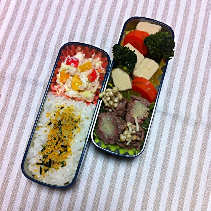 えのきの肉巻＆高野豆腐のお弁当|akane☺︎さん