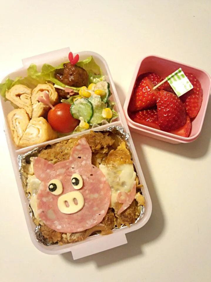 豚ちゃん!!かつ丼弁当|かなさん