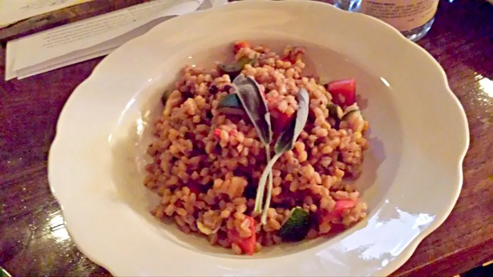 sage infused farro tossed with roasted veg|Jacki Carterさん