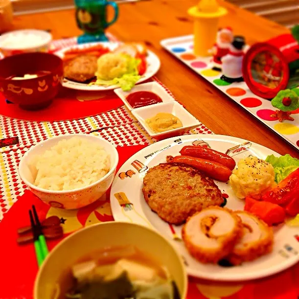 今日の夕食はハンバーグ。|こつぶさん