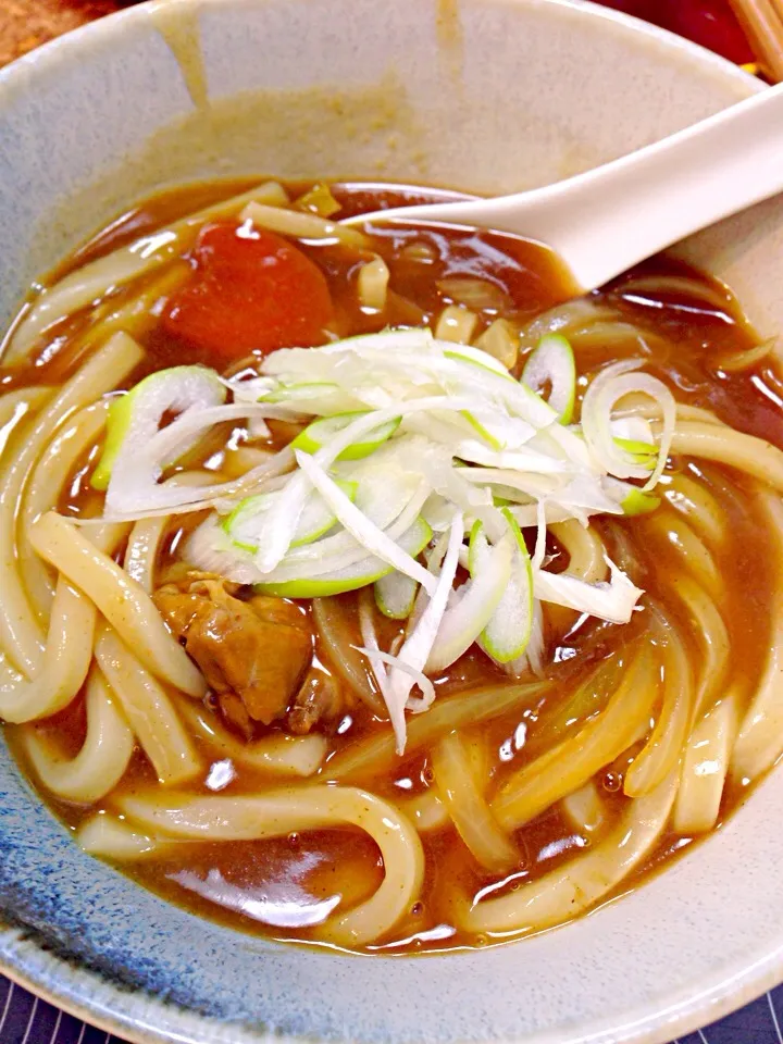 残ったカレーでお蕎麦屋さん風カレーうどん by マミング|ponnaoさん