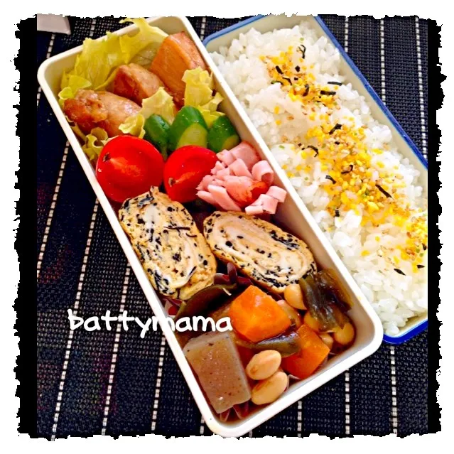 ハチミツチキン弁当〜☆battymamaの女子かわぃぃお弁当〜☆11/26(火)☆|ばってぃーまま＠♪さん