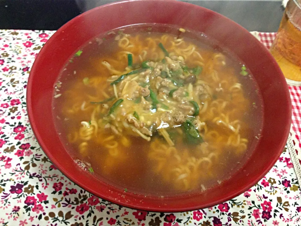 インスタントラーメン肉にらあんかけのせ|ゆりさん