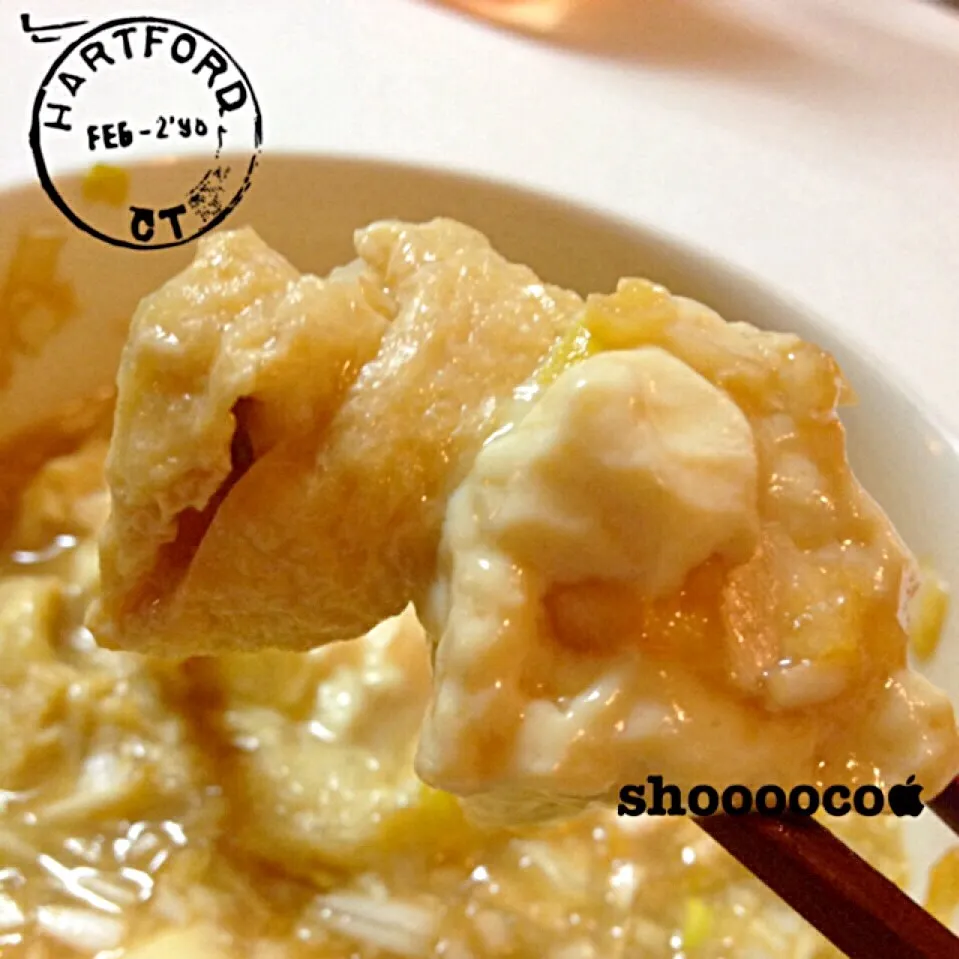 ほんと美味しい、とろとろ湯豆腐。ごめんなさい、重曹入れるタイミングが間違ってた！|shoooocoさん