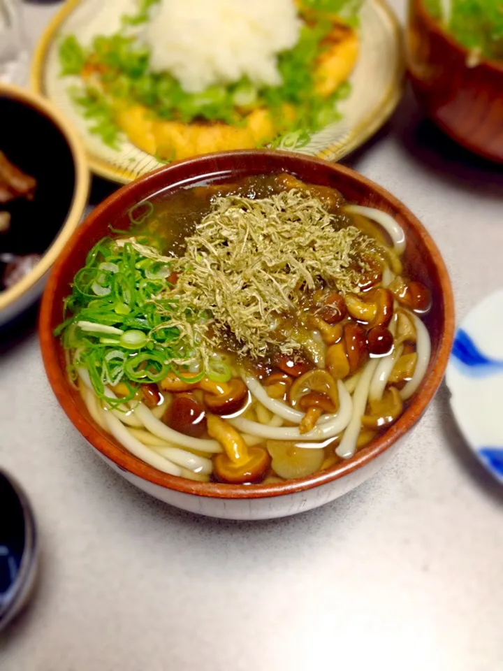 Snapdishの料理写真:原木なめこトロトロうどん|nao hashimotoさん