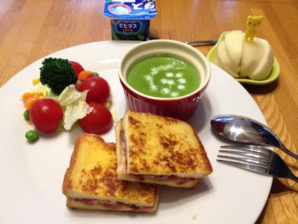 French toast cheese&bacon sandwish|jamjaさん