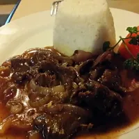 Snapdishの料理写真:beef steak Pinoy style....|Jamie Allison Centenoさん