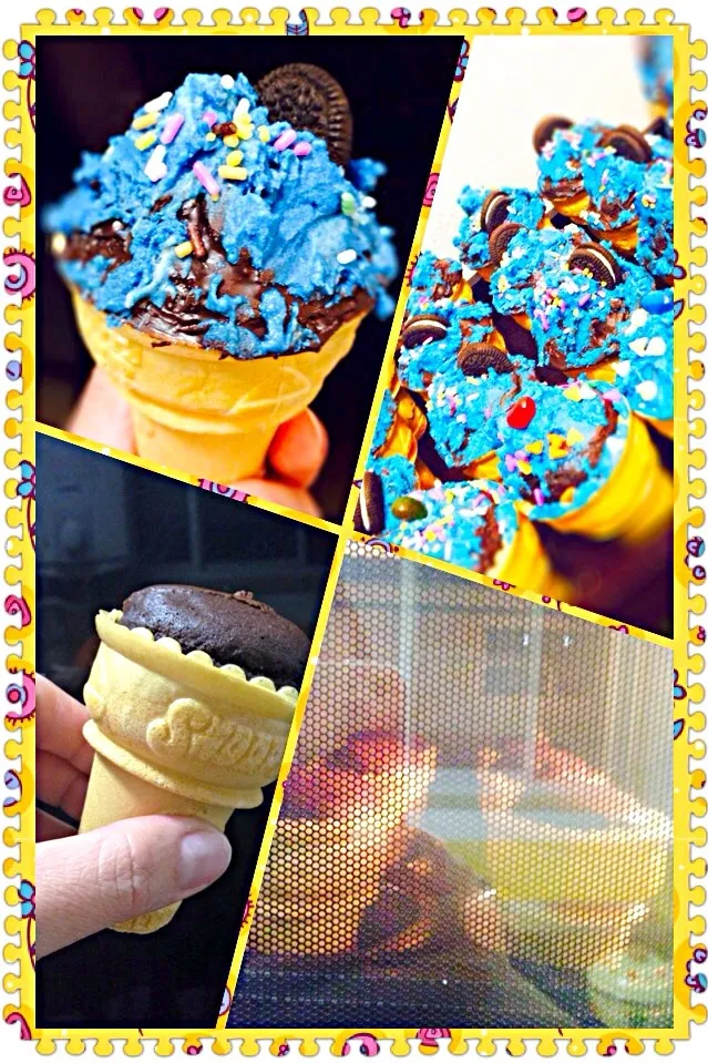 Cupcakes in icecream cone|Laarni Nabongさん