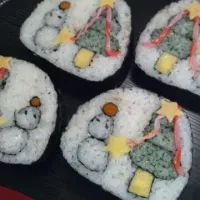 Snapdishの料理写真:飾り手巻き寿司
クリスマスバージョン