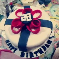 Snapdishの料理写真:Birthday Fondant cake|Muniiba Shahrol-Zakiさん