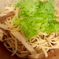 まかない♥特売きのことわさび菜のﾊﾟｽﾀ|Mika Kouketuさん