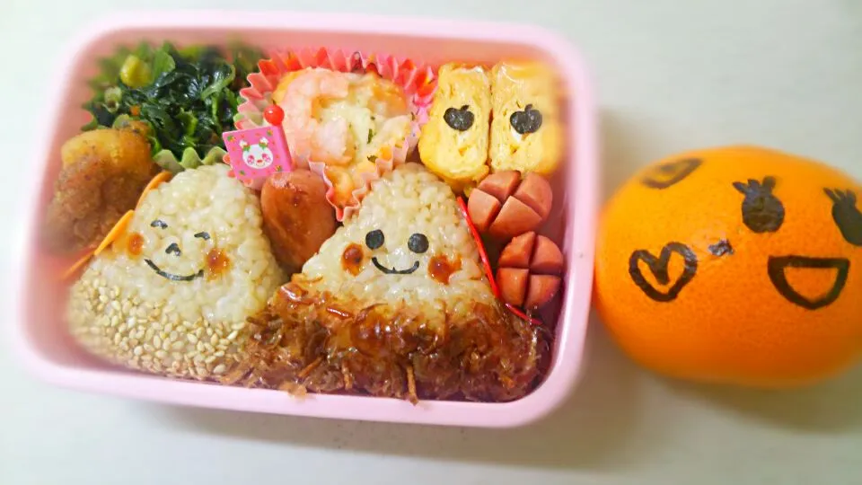 栗くんお弁当♡♡
おかずは、冷凍食品ですがー！|かずみ★さん