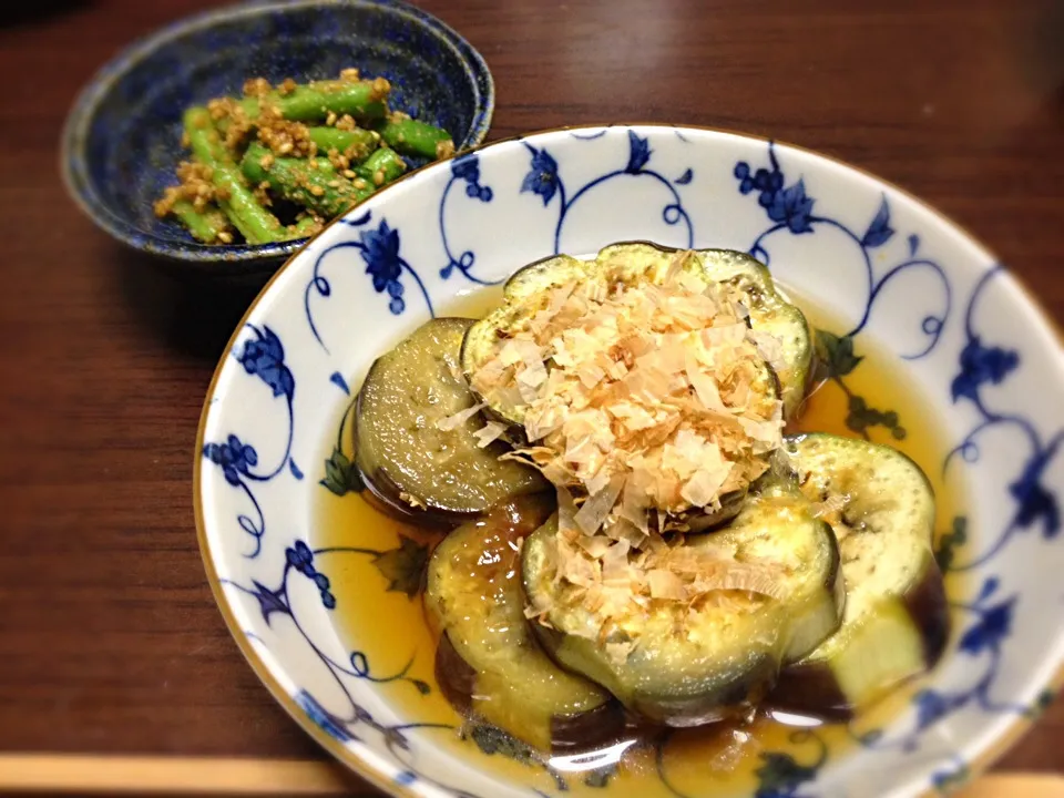 ヘルシー夜食 ナスの煮浸し|きむらゆりかさん