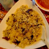 Spinach, mint, cilantro basmati rice pilaf|Samathaさん